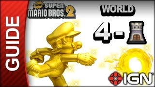 New Super Mario Bros 2  Star Coin Guide  World 4Tower  Walkthrough [upl. by Hannan]