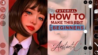 Tutorial 9 For Beginners Painting style edits on IbisPaint X [upl. by Eutnoj635]