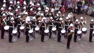 The Royal Marines School of Music  Beating Retreat  8th August 2014 [upl. by Yesac]