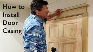 How to Install Door Casing  Design and Make Wood Molding [upl. by Tarkany116]