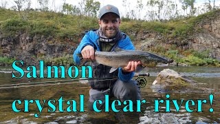 Fluefiske etter laks og røye i Finnmark  Salmon and Arctic Char Fishing in Norway english sub [upl. by Rapp]