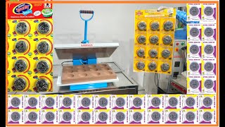 Manual Scrubber packing machine Low price  Scrubber Blister packing machine Coimbatore [upl. by Sedinoel]