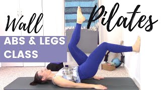 Pilates Wall Abs and Leg Workout [upl. by Caswell]