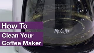 How to Clean Mr Coffee® Coffee Makers [upl. by Peoples]