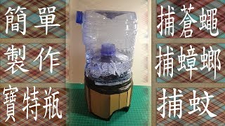 DIY寶特瓶【蒼蠅蚊蟑螂】【捕捉器】Awesome Trap of bottles [upl. by Anina26]