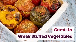 Gemista  Greek Stuffed Vegetables with Rice [upl. by Merari]