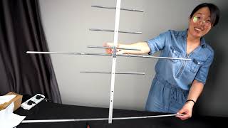 Ailunce AY04 Dual band Yagi Antenna Installation Operation [upl. by Wynn]