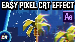 Pixel  CRT Effect in After Effects [upl. by Ilhsa]