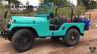 1965 Jeep CJ5 Restoration Full Video [upl. by Cid]