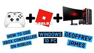 Roblox Xbox One Controller For Windows 10 PC  How to connect Bluetooth or Wired [upl. by Wesa917]