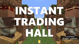 Minecraft Elegance Instant Trading Hall with Villager Breeder Java [upl. by Gilliam]