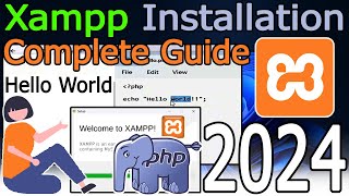 How to Install XAMPP Server on Windows 1011 2024 Update Demo PHP Program on htdocs  phpmyadmin [upl. by Ttihw838]