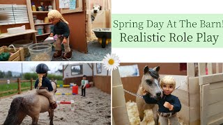 Spring Day At The Barn Schleich Realistic RolePlay Ep 1 [upl. by Omidyar]