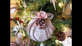 DIY How to Make A Christmas Ornament  Victorian Style Tutorial 2 [upl. by Salb]