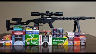 Ruger Precision Rimfire 22lr Ammo Comparison Part 1 [upl. by Tadich761]