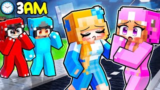 Crystal is SLEEPWALKING At 3AM In Minecraft [upl. by Anahc]