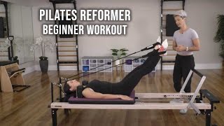 Pilates Reformer Beginner Workout  AlignPilates [upl. by Sawyor]