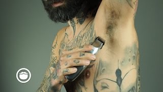 How to Groom Mens Armpits  Carlos Costa [upl. by Ynatsed]