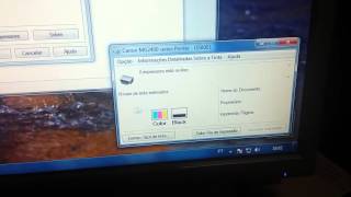 Como ver o nível de tinta da impressora Canon pixma MG2410 [upl. by Neetsyrk]