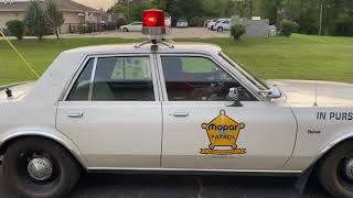 1987 Dodge Diplomat Salon Cop Car with 340 Four Barrel V8 [upl. by Noraa]