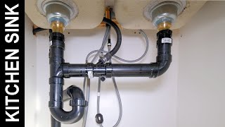 How to Connect a Kitchen Sink Drain [upl. by Quartana438]