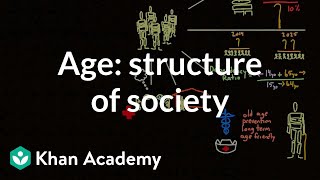 Demographic structure of society  age  Society and Culture  MCAT  Khan Academy [upl. by Edelson11]