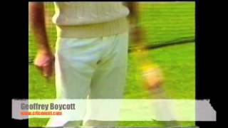 Batting tips from Geoffrey Boycott [upl. by Mastat]