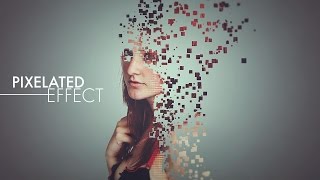 Pixelated Effect  Photoshop Tutorial [upl. by Sosna]