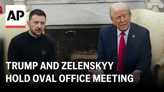 Trump and Zelenskyy hold Oval Office meeting [upl. by Davison]