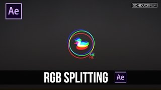 After Effects Tutorial RGB Splitting  Glitch Effect No Plugins [upl. by Auqkinahs]