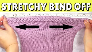 STRETCHY BIND OFF for Beginners game changing [upl. by Lloyd]