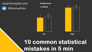 Ten Statistical Mistakes in 5 Min [upl. by Anohsal]