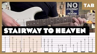 Led Zeppelin  Stairway to Heaven  Guitar Tab  Lesson  Cover  Tutorial [upl. by Stronski]