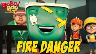 BoBoiBoy English S3EP16  Fire Danger [upl. by Arhsub597]