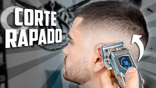 COMO hacer un CORTE RAPADO con HIGH FADE 🔥 [upl. by Nelaf276]