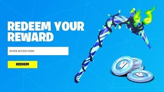 REDEEM THE FREE PICKAXE CODE in Fortnite How To Get Minty Pickaxe [upl. by Harol]