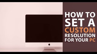 How to Set a Custom Resolution For Your PC 1280x1024 Into 1920x1080 [upl. by Haveman]