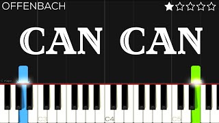 Offenbach  Can Can  EASY Piano Tutorial [upl. by Lizzy]