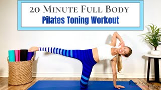 20 Minute Full Body Workout  Pilates Class for Toning [upl. by Ylrad150]