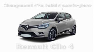 Changement dun balai dessuieglace sur Renault Clio 4 [upl. by Greenleaf]