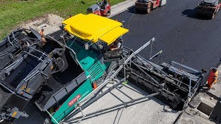 VÖGELE SUPER 30003i  Go Extreme  A new road surface on the A 96 near Lindau am Bodensee [upl. by Leiuqeze]