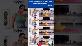 I Lost 10 Pound In 30 Days With This Home Workout [upl. by Limann]