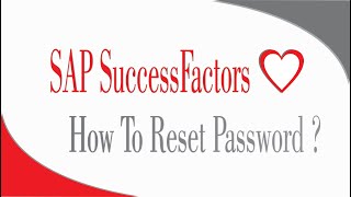 How to Reset User Password  SAP SuccessFactors Employee Central [upl. by Ahseiyt]