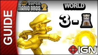 New Super Mario Bros 2  Star Coin Guide  World 3Tower  Walkthrough [upl. by Nitsreik]