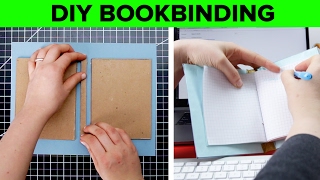 DIY Hard Cover Bookbinding [upl. by Itsyrc]