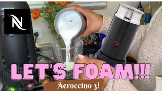 How To Foam Milk With Aeroccino 3 Make Coffee With Foam Tips amp Tricks  Easy Foamed Latte Recipe [upl. by Nisotawulo]