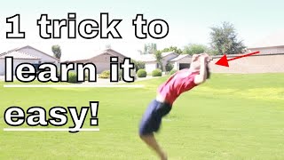 How To Do A Backflip For Kids Or Beginners [upl. by Omlesna]