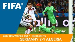 Germany v Algeria  2014 FIFA World Cup  Match Highlights [upl. by Gnad]