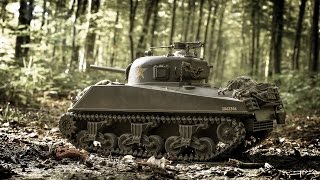 Taigen Sherman M4A3 75mm 116 RC Tank Metal version Elmod [upl. by Uel301]