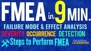 How to perform FMEA Process steps and Risk Calculation Failure Mode and Effect AnalysisICH Q9 [upl. by Itsym757]